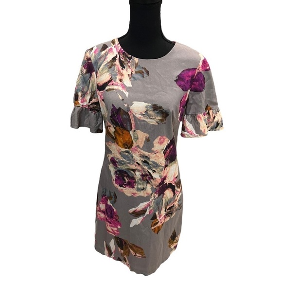 Trina Turk Darling Floral Shift Mini Dress Size 2 - Picture 1 of 10